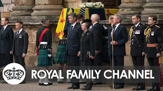 The Queen’s Coffin Arrives at Palace of Holyroodhouse