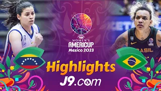 Venezuela 🇻🇪 v Brazil 🇧🇷 | Group Phase | J9 Highlights | #FIBAAmeriCupW