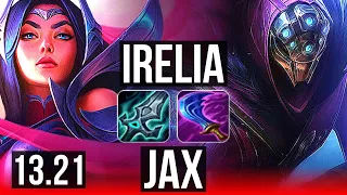 IRELIA vs JAX (TOP) | 3.1M mastery, 1700+ games, 6/2/9 | EUW Challenger | 13.21