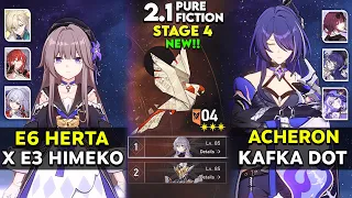 NEW! Pure Fiction 4 - E6 Herta & E0S1 Acheron ft. Aventurine | Honkai Star Rail v2.1