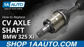 How to Replace Front Drivers CV Axle 01-05 BMW 325 Xi