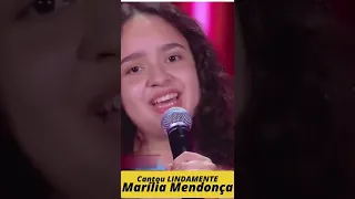 🎵👩‍🎤🎤 Gabriela Muniz cantando MARÍLIA MENDONÇA - Flor e o Beija-Flor - Maiara não AGUENTOU #shorts