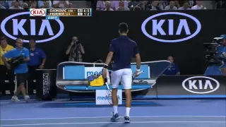 Roger Federer vs Novak Djokovic Semifinal Australian Open 2016 Highlights