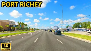 New Port Richey Florida Driving Through