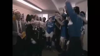 Rangers players sing Billy boys