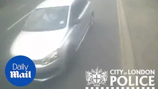 CCTV shows car crashing into bus to claim compensation - Daily Mail