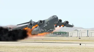 World's Heaviest C-17 Had Control Flight Issues Right After Take Off | XP11