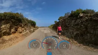 360° VR Virtual Cycling Woman Fat Burning Workout Spain Garmin Ultra HD