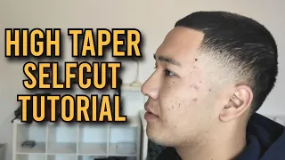 DETAILED High Taper Fade Selfcut Tutorial