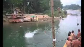 Vang Vieng tubing swing, Laos