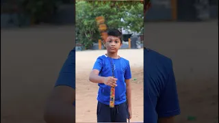 Small boy doing nunchaku wrist roll #stickmansilambam #nunchaku #nunchakufreestyle #karate