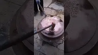 Traditional Wok pan manufacturing process❗❗😱😱|#shorts