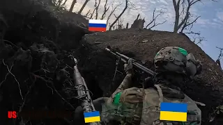 GoPro trench! Ukrainian troops brutally kill Russian soldiers in trench during ambush at Bakhmut
