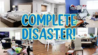 *COMPLETE DISASTER* CLEAN WITH ME! CLEANING MOTIVATION! EXTREME WHOLE HOUSE DEEP CLEANING ROUTINE