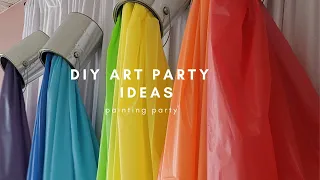 PAINT PARTY DECORATION IDEAS | KIDS PARTY IDEAS | ART PARTY