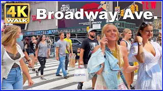 【4K】WALK Broadway & Midtown NEW YORK City USA vlog 4k video