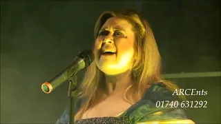 Liza Baker as Celine Dion singing 'Titanic'