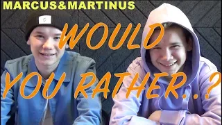 Marcus&Martinus – Would you rather..? challenge!