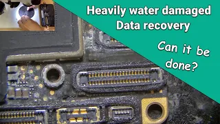 Recovering Data from Heavily Water Damaged iPhone SE 2020