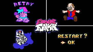 The Best Mario Game Over Screen in FNF (VS Origami King, Waluigi, Jeffy) - Friday Night Funkin'