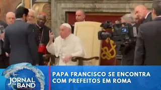 Papa Francisco se encontra com prefeitos em Roma | Jornal da Band