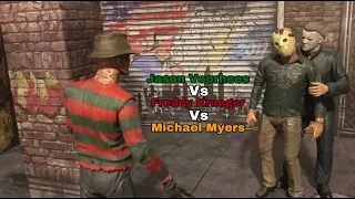 Jason Voorhees Vs Freddy Krueger Vs Michael Myers Stop Motion