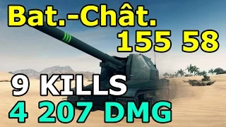 World of Tanks - Bat  Châtillon - 155 58 - 9 kills - 4 207 DMG