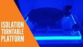 Acrylic Isolation Turntable Platform - with LED lighting