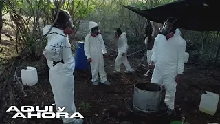 Así se produce el fentanilo en un laboratorio ilegal en medio de una selva mexicana