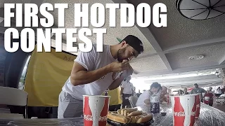 HOTDOG EATING CONTEST