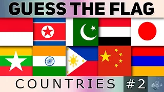Guess and Learn ALL 49 FLAGS Of ASIA 🌎 CHALLENGE YOURSELF! PT 2