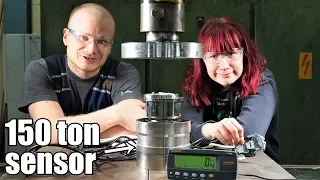 Unboxing + Testing 150 Ton Load Cell for Our Big Hydraulic Press