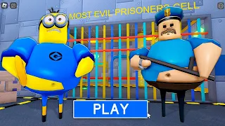 MINION BARRY'S! UPDATE PRISON RUN (Obby) #Scary #Roblox