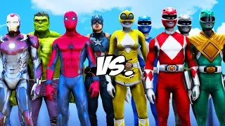 THE AVENGERS VS MIGHTY MORPHIN POWER RANGERS