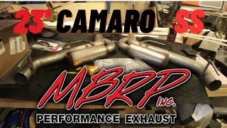 23 Camaro SS MBRP axle back exhaust install