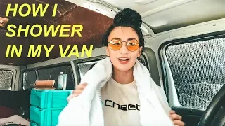 Solo Female Van Life: How I Shower In My Van 🛀 | Hobo Ahle