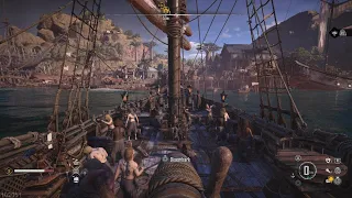 SKULL AND BONES ships crew singing in the rain