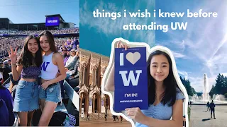 University of Washington ☆ Things I Wish I Knew Before Freshmen Year