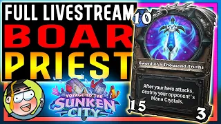 ⭐ Boar Priest Training! NoHandsGamer Twitch Stream VODs - Voyage to the Sunken City - Hearthstone