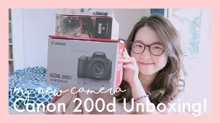 New Camera For Youtube: Canon 200d/SL2 Unboxing & Review(+Video Test) l twinklinglena
