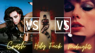 Crash 🆚 Holy FVCK 🆚 Midnights | Album Battle | Charli XCX, Demi Lovato & Taylor Swift