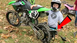 BANNER STUCK IN WHEEL RIGHT BEFORE RACE | Woodland MX Race Vlog