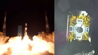 PSLV-C41/IRNSS-1I launch & spacecraft separation (onboard camera view)