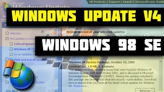 Windows Update Restored v4 on Windows 98 Second Edition