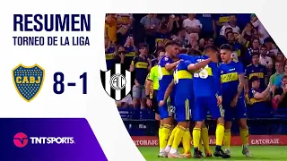 ¡ESPECTACULAR GOLEADA DEL XENEIZE 🔵🟡 ANTE CENTRAL CÓRDOBA! 🔥 | Boca 8-1 Central Córdoba | Resumen