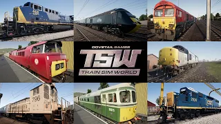 Train Sim World- Locomotive start-up sound compilation [New+Re-Mastered]