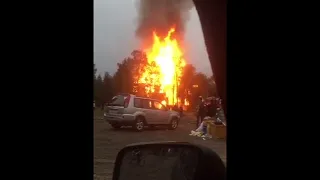 Пожар на ул  Стадионной 2 08 2018