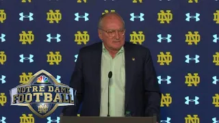 Notre Dame AD Jack Swarbrick discusses Brian Kelly’s departure, team’s future | NBC Sports