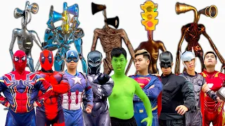 Superheroes And Team Siren Head ( Superheroes Funny Movie ) By GreenHero vs