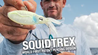 WORLD FIRST - Totally Unique Lure Design. How to Fish the pat. pending Nomad Squidtrex Squid Vibe